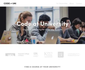 Codeatuni.com(Code at Uni) Screenshot