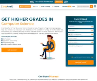 Codeavail.com(Hire Qualified Computer Science Academic Help Expert Online) Screenshot