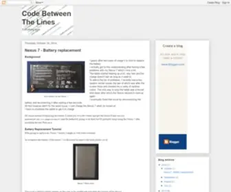 Codebetweenthelines.com(Code Between The Lines) Screenshot