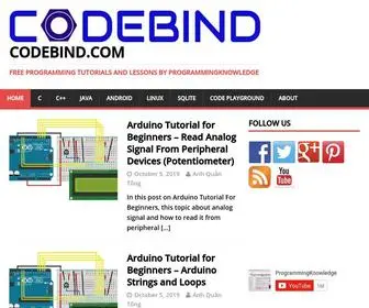 Codebind.com(Free Programming Tutorials and Lessons By ProgrammingKnowledge) Screenshot