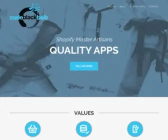 Codeblackbelt.com(A Shopify App development company) Screenshot