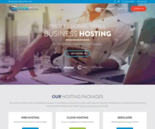 Codebluehost.com(Code Blue Hosting) Screenshot