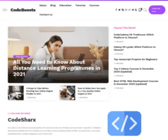 Codeboosts.com(World is full of coding) Screenshot