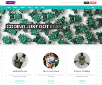 Codebug.org.uk(CodeBug – Home) Screenshot