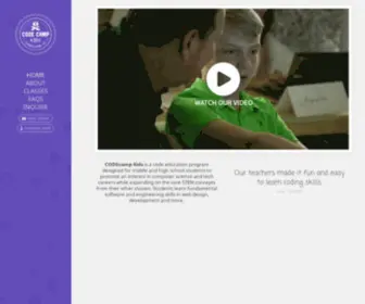 Codecampkids.org(CODEcamp Kids) Screenshot
