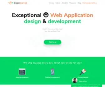 Codecarrot.net(CodeCarrot builds applications) Screenshot