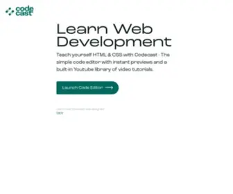 Codecast.me(The simplest way to teach yourself how to code with HTML & CSS) Screenshot