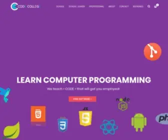 Codecollege.co.za(Learn coding to become a software developer and get certified) Screenshot