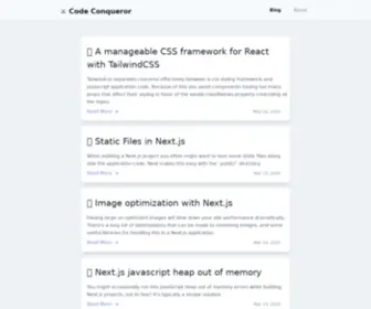 Codeconqueror.com(Codeconqueror) Screenshot