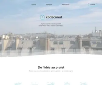 Codeconut.fr(Agence experte en développement d'applications web et mobiles à Paris) Screenshot