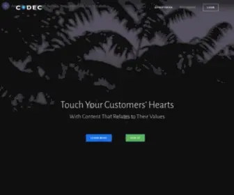 CodecPrime.com(Branded ContentProgrammatic BenefitsFeaturesCompareClients What) Screenshot