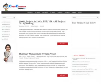 Codecreator.org(Free Projects Download Website) Screenshot