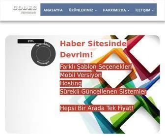 Codecteknoloji.com(Codec Teknoloji) Screenshot