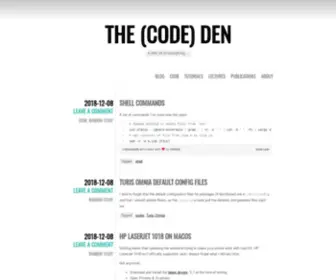 Codeden.net(The (Code) Den) Screenshot