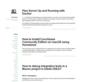 Codediary.net(Logging my experiences while coding) Screenshot