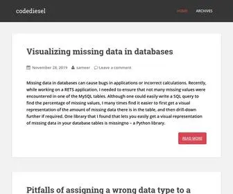 Codediesel.com(Data and Databases) Screenshot