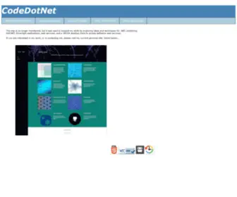 Codedotnet.com(A test and display site for my interests in the .NET (DotNet)) Screenshot
