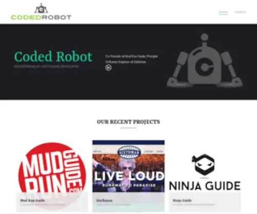 Codedrobot.com(Coded Robot) Screenshot