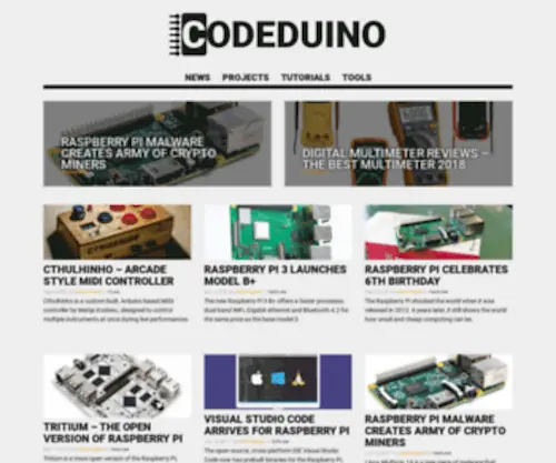 Codeduino.com(All things microcontroller) Screenshot