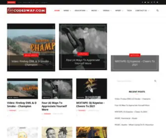 Codedwap.com.ng(1 Buzzing Entertainment Website) Screenshot