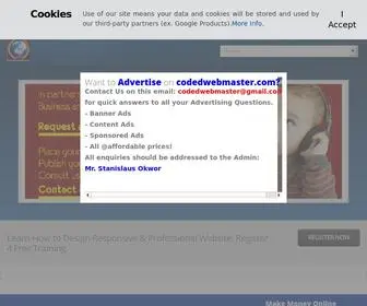 Codedwebmaster.com(Stanrich Online Technologies) Screenshot