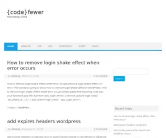 Codefewer.com(Make Money Online) Screenshot