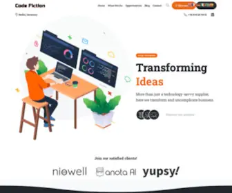 Codefiction.net(Software Development Agency) Screenshot