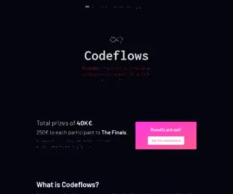 Codeflows.io(European Programming Competition) Screenshot