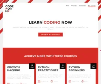 Codefor.hk(Code for Hong Kong I Teaching the public how to code) Screenshot