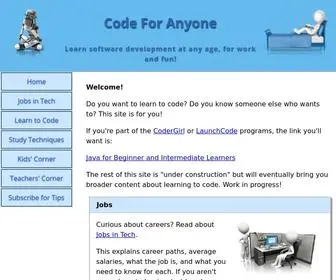 Codeforanyone.com(Codeforanyone) Screenshot