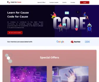 Codeforcause.org(Code for Cause) Screenshot