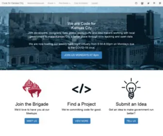 Codeforkc.org(Code for Kansas City) Screenshot