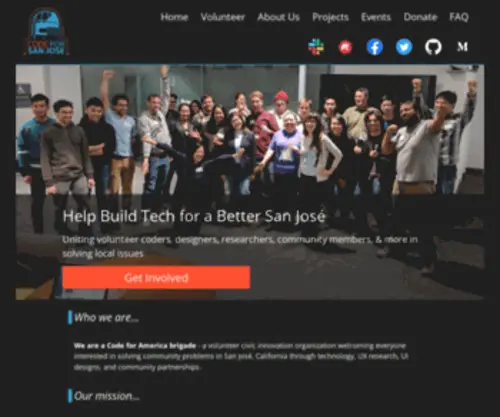 Codeforsanjose.org(Code for San José) Screenshot