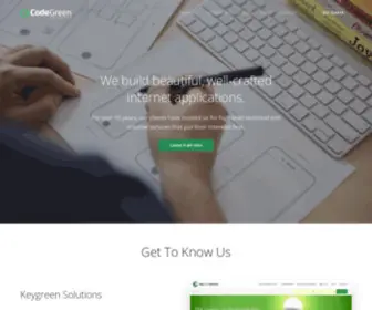 Codegreencreative.com(A digital web design and Laravel web development agency) Screenshot