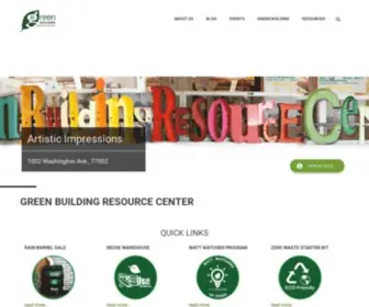 Codegreenhouston.org(Green building resource center) Screenshot