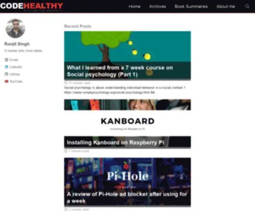 Codehealthy.com(Codehealthy) Screenshot