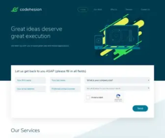 Codehesion.co.za(Web and Mobile App Development) Screenshot