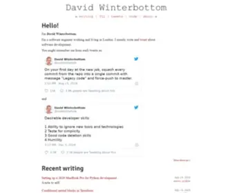 Codeinthehole.com(David Winterbottom) Screenshot
