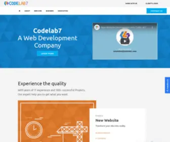 Codelab7.com(A Web Development Company) Screenshot