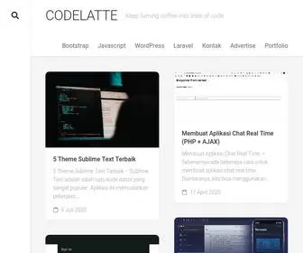 Codelatte.org(Keep Turning Coffee into Lines of Stunning Code) Screenshot