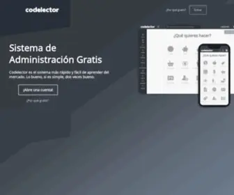 Codelector.com(Sistema de Administración Gratis) Screenshot