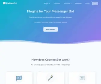 Codelessbot.com(Home) Screenshot