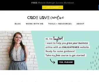 Codelovecreative.com(Web Design For Solopreneurs and Intentional Entrepreneurs) Screenshot