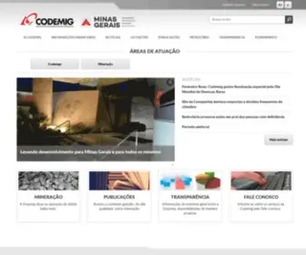 Codemig.com.br(A Companhia de Desenvolvimento Econômico de Minas Gerais é uma empresa pública constituída na forma de Sociedade Anônima e controlada pelo Estado de Minas Gerais) Screenshot