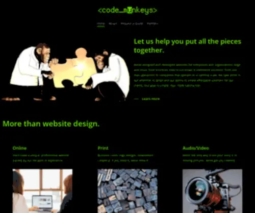 Codemunkeys.com(Code Munkeys Web Design and Development) Screenshot