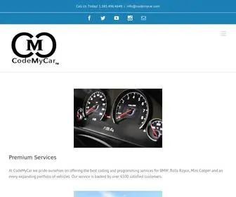 Codemycar.com(Specializing in European Performance Tuning & Software Customization for BMW) Screenshot