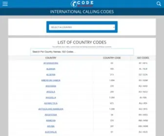 Codemycountry.com(Country Codes) Screenshot