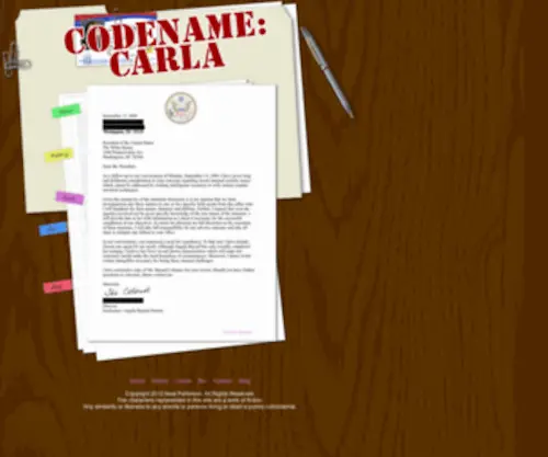 Codenamecarla.com(Codename) Screenshot