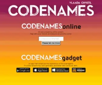 Codenamesgame.com(Codenames) Screenshot