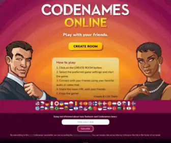 Codenames.game(Online game room for playing codenames) Screenshot